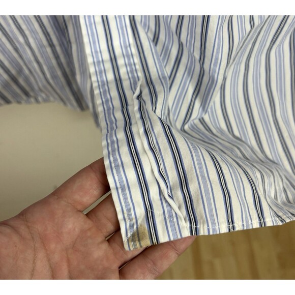 Men’s Vintage Polo Ralph Lauren Striped Button Down Shirt / Size XXLT - Picture 4 of 8